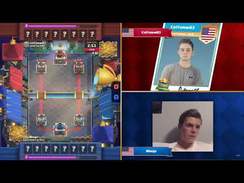 Wings vs Coltonw83 2017 Clash Royale American crown tournament