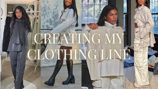 what REALLY goes into creating a clothing line (sketches, trying samples, final pieces, SHOP NOW! +)