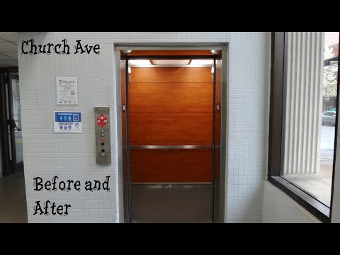 Before and after: The DieselDucy Elevator at the Church Ave. Garage in Roanoke VA has been modded!