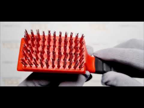 Щітка дротяна нержавіюча YATO 5-рядна, 180 мм, з пластиковою ручкою