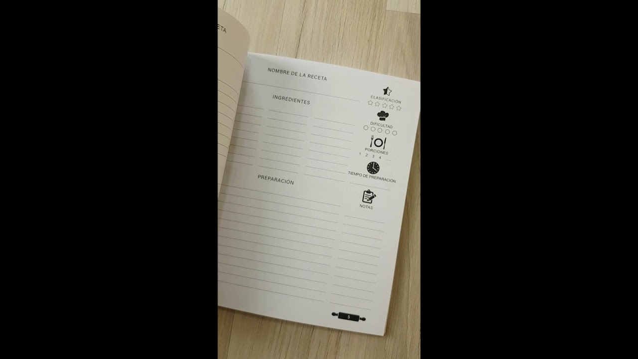 Mi Libro De Recetas: Libro de cocina en blanco para llenar. 101 recetas favoritas en un cuaderno