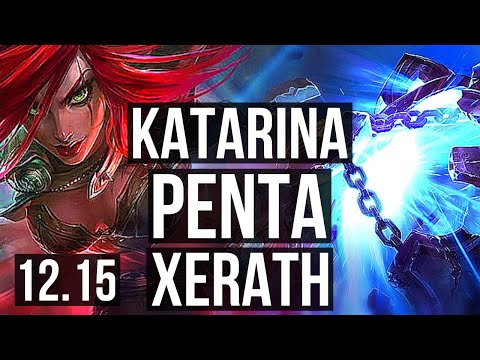 KATA vs XERATH (MID) | Penta, Rank 5 Kata, 2.0M mastery, 1000+ games | EUW Grandmaster | 12.15