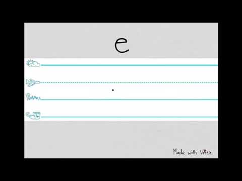 How to write lowercase letter e