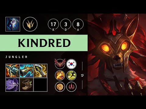 Kindred Jungle vs Nidalee - KR Grandmaster Patch 25.20