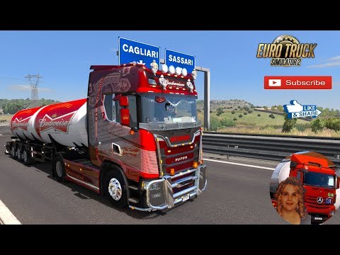 Euro Truck Simulator 2 (1.35 Beta) Sardinia Tour Italy DLC by SCS Scania S 2016 + DLC's & Mods
