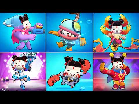 Brawl Stars Skins With Hu Zha Mask