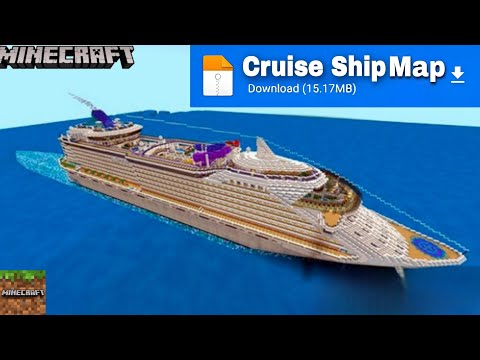 🚢Ultimate MineCraft Cruise Ship Map! Download now!🚢