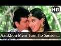 Aankhon Mein Tum Ho | Aag (1994) Govinda | Sonali Bendre | Kumar Sanu | Bollywood Songs | Filmigaane