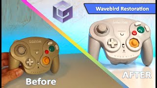 wavebird gamecube controller restoration retrobright nintnedo wireless retro gamepad fix