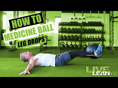 How To Do MEDICINE BALL LEG DROPS | Exercise Demonstration Video and Guide