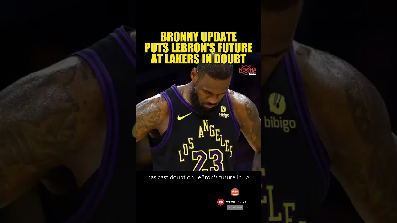 BRONNY UPDATE PUTS LEBRON'S FUTURE AT LAKERS IN DOUBT #lebronjames #bronnyjamesjr #lakers #future
