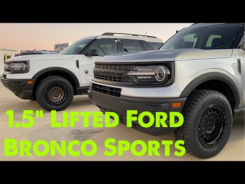 2x Ford BRONCO Sport 1.5” Lifted Covert Edition Review 2021