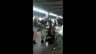 Amazing Subway Singer- I Wanna Dance With Somebody
