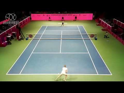 Alison Van Uytvanck  great defence vs Dominika Cibulkova