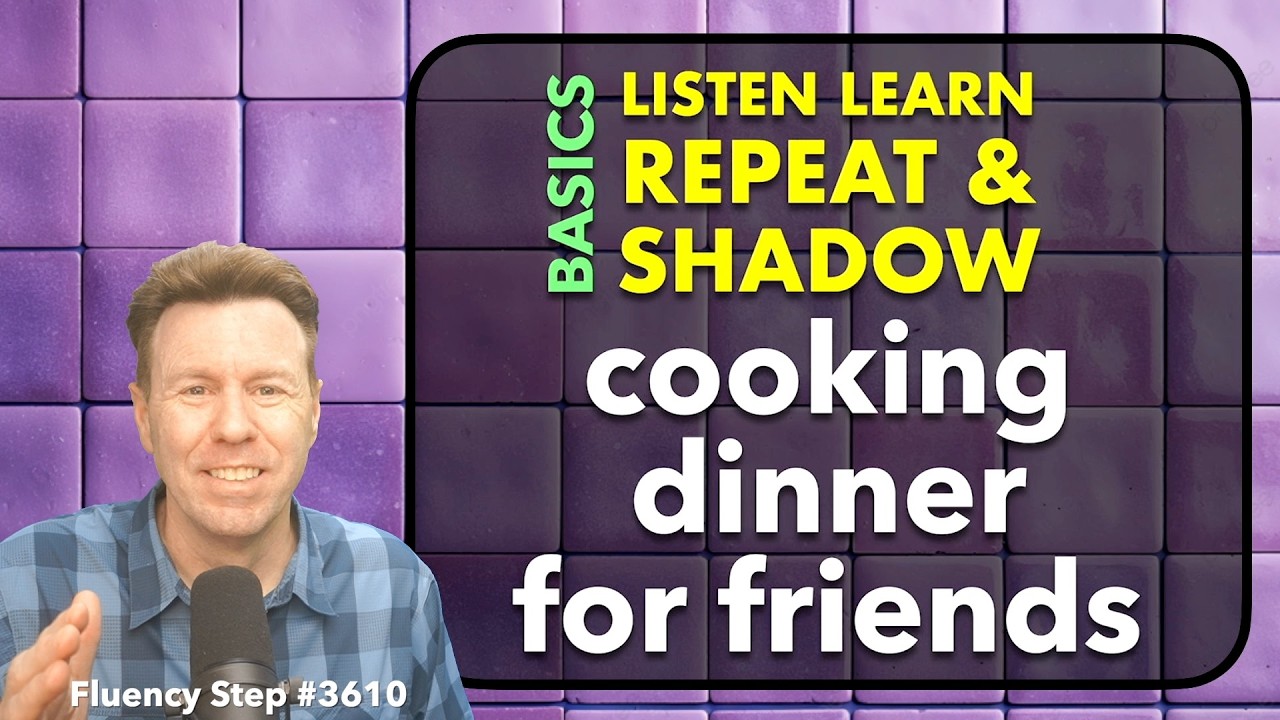 Easy English SHADOWING Speaking Practice for Simple Fluency