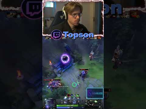 WHEN TOPSON GO MID 1X3 = TRIPPLE KILL!😎 ​​​#dota2 #gaming #outplay