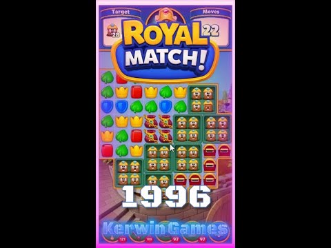 Royal Match Level 1996 - No Boosters Gameplay
