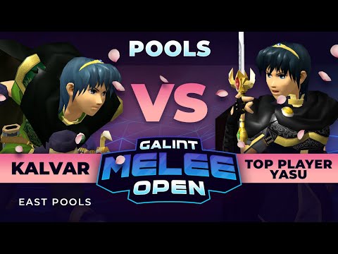 Galint Melee Open: Spring Edition - Kalvar (Green Marth) vs Top Player Yasu (Black Marth) - EC Pools