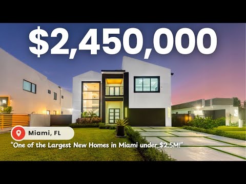 Luxurious BRAND NEW MODERN MANSION in Miami for only $2,450,000!!