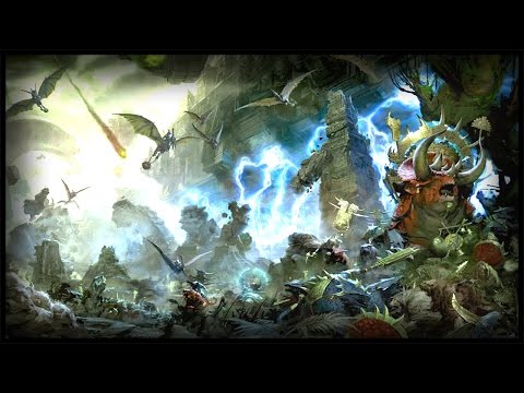 Dark Elf D-Day - Lizardmen Temple Defense | Call of Warhammer Total War (BOTET)