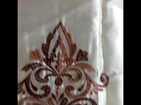 Indian supplier premium soft  fancy transparent sheer curtai...