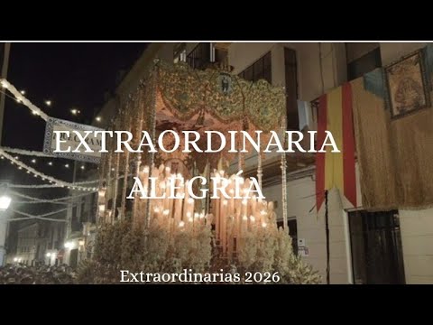 Salida Extraordinaria de la Virgen de la Alegría | Córdoba | Petalá con “¡Reina!”