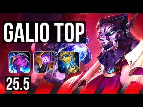GALIO vs CHO'GATH (TOP) | 37k DMG, 8/4/16 | KR Master | 25.5