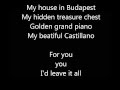 Budapest - George Ezra | Lyrics Video | HD 