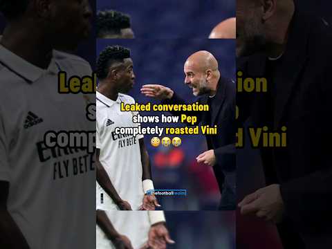 How Pep Guardiola ROASTED Vinicius 🤣 