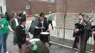 Bag Pipe Band Plays on St. Patrick's Day