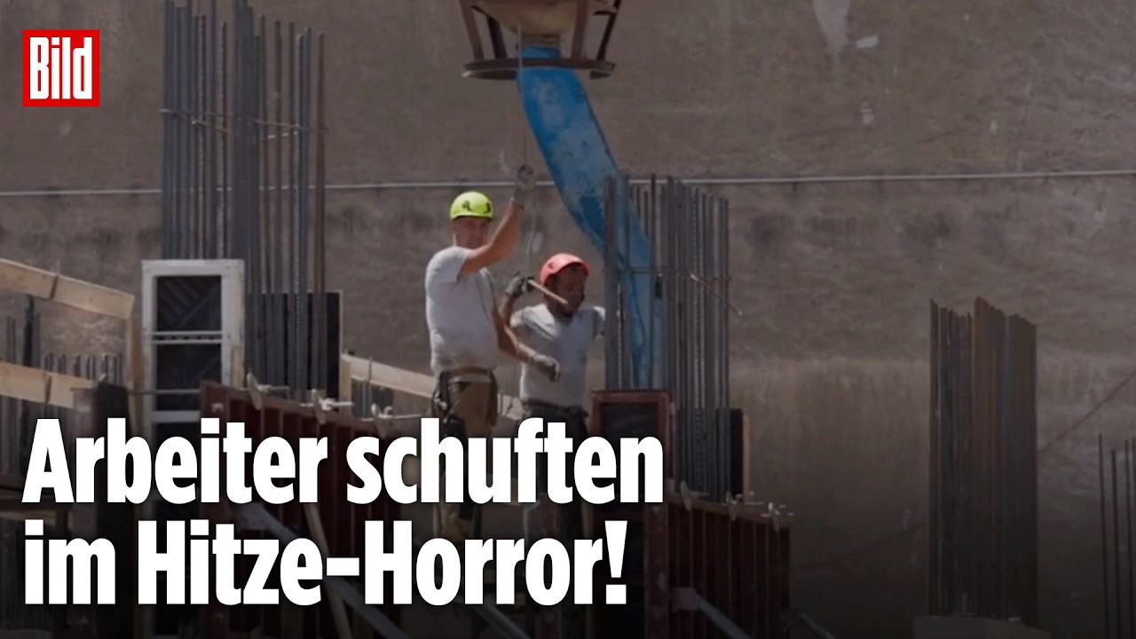 ROM: Bauarbeiter arbeiten bei über 100 Grad! Hitze-Hölle in Italien