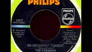 Four Seasons - On Broadway Tonight, Mono 1965 Philips 45 record.