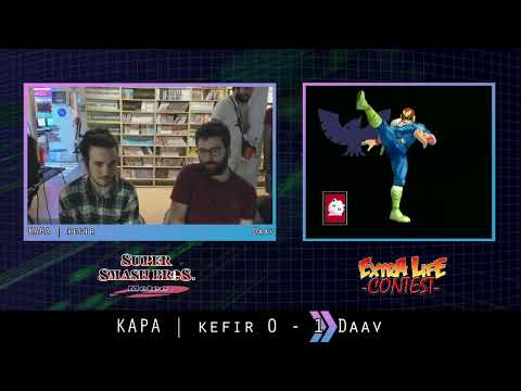 Extra Life Contest: SSBM #21 - Daav (C. Falcon) vs. KAPA | kefir (Rondoudou) - Poules