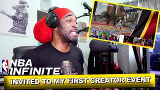 I WAS INVITED TO MY FIRST CREATOR EVENT - NBA INFINTE TOURNAMENT