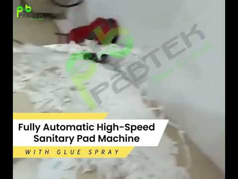 High Speed Sanitary pad Making Machine With Glue Spray