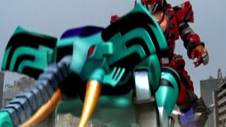 Power Rangers Jungle Fury - Elephant Beast Zord First Scene (Way of the Master Episode)