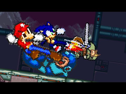 "mEgAmAn wOuLd DeStRoY SoNiC aNd MaRio!" (Sonic Sprite Animation)