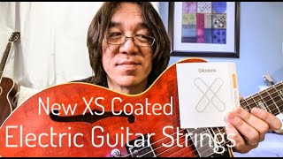 Video thumbnail for NEW D'Addario XS Coated Electric Guitar Strings | Super Slow Restringing DEMO by TomoFujitaMusic