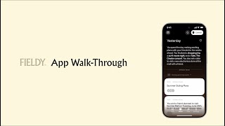 Fieldy - App Walkthrough
