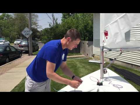 How to rig a Laser Mainsheet