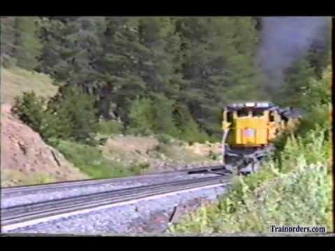 Classic Railroad Series 476 - UP 9198 West at Kamela, OR July 3, 1992