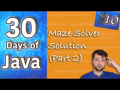 Hands on Java Maze Solver Solution Part 2 Day 10