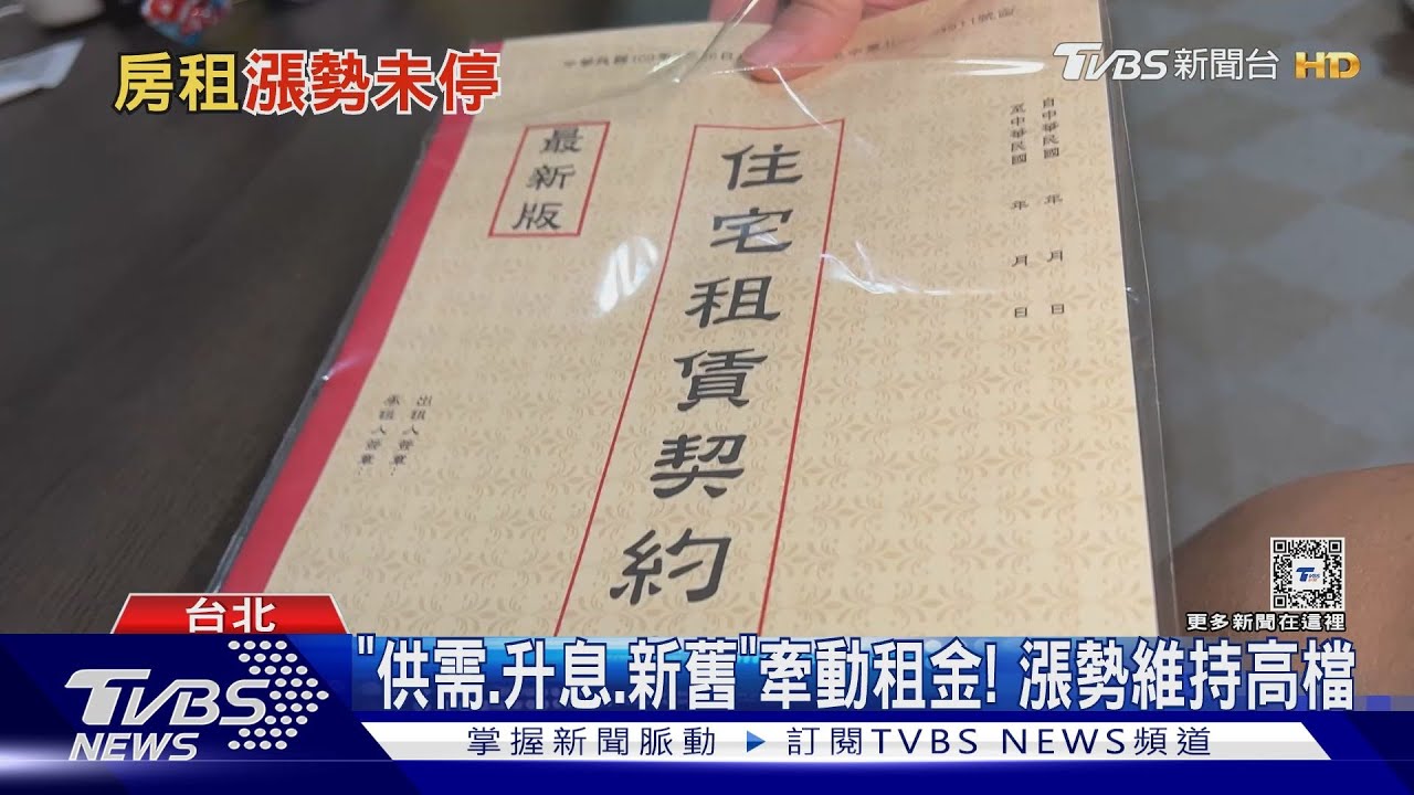 租屋好苦!5月房租類CPI漲2.6%28年來最高