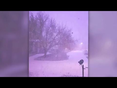 Canadian woman catches thundersnow, lightning (listen really closely)