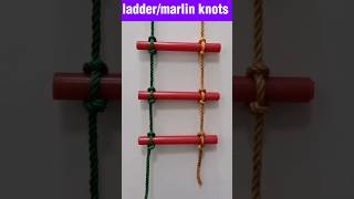 Learn Ladder Knots & Marlin Spike Hitch| Knot Tying Guide 🪢#ladder #knot #shorts