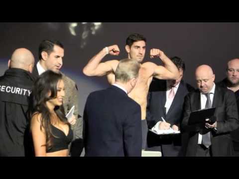 FRANK BUGLIONI v ANDREW ROBINSON - OFFICIAL WEIGH IN FROM EMPIRE CINEMA (LONDON) / BAD BLOOD