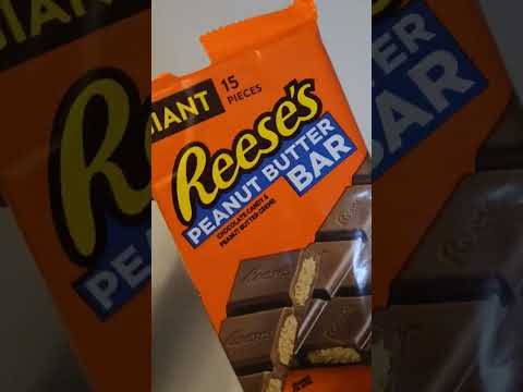 Reese's Peanut Butter Bar #shorts #viral #satisfying #shortsfeed #viralshorts #fyp #treat #chocolate
