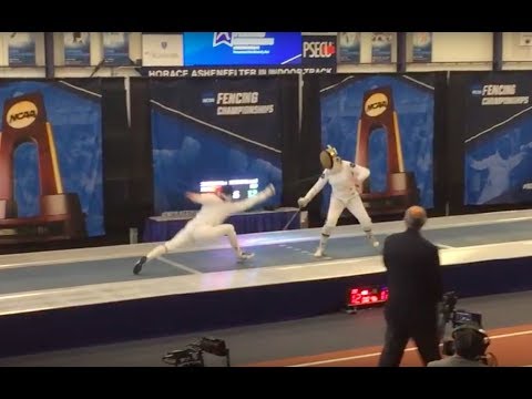 2018 NCAA Fencing Championships - Zuikova (SJU) vs Sirico (NDU) - Winning Touch