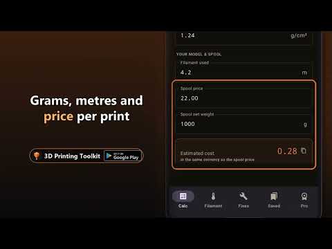 3D Printing Calculator Toolkit video thumbnail