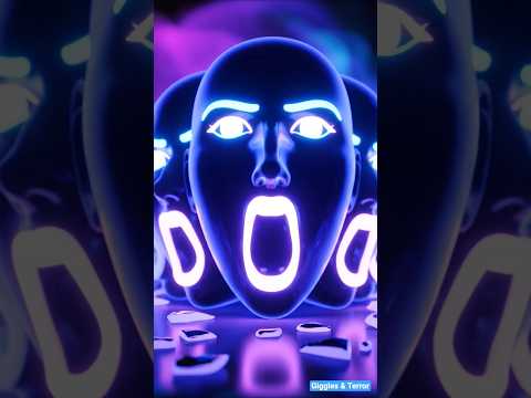 Neon Faces Loop #SurrealArt #DigitalHorror #VisualLoop #PsychedelicArt #CyberDream #shortsfeed #fyp